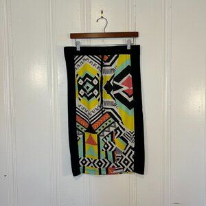 1980's Retro Bongo knit skirt, XL